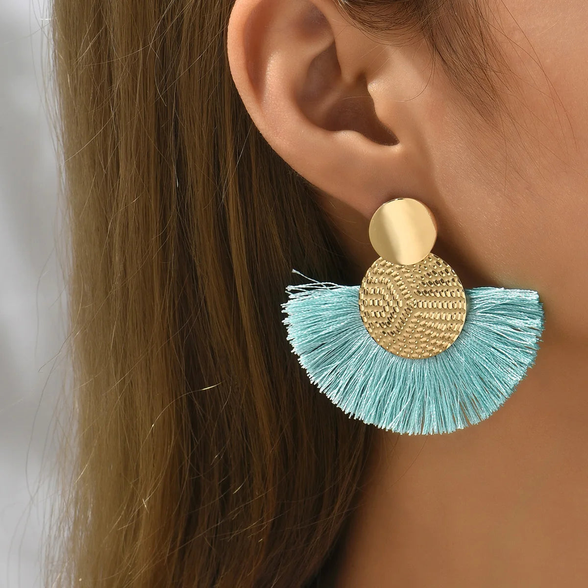 Rita Bohemian Big Tassel Dangle Fringe Female Earrings