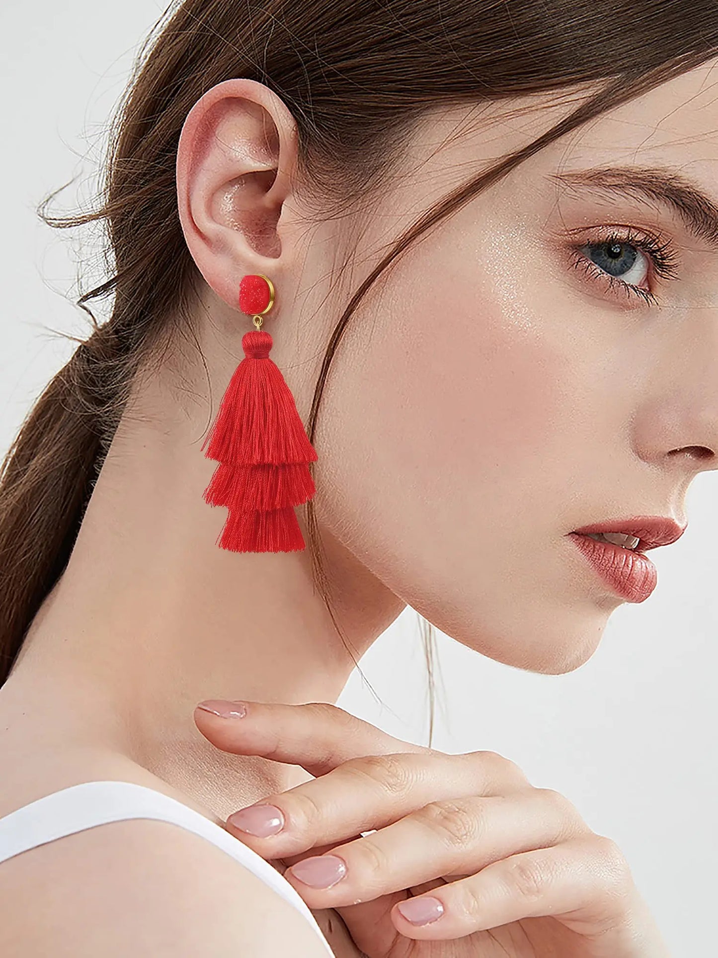 Dancing Lady Tassel Earrings