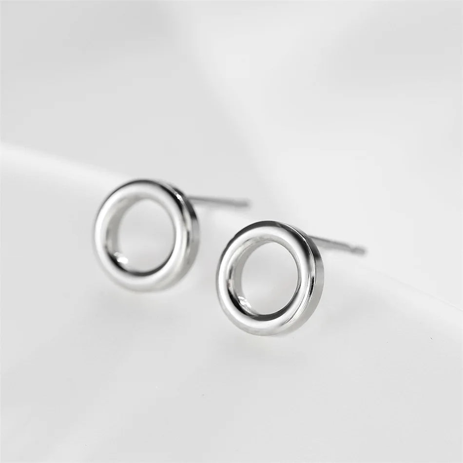 Jasmine Round Stud Earrings