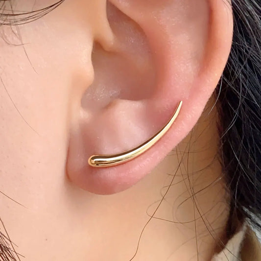 Chloe Curved Stud Earrings