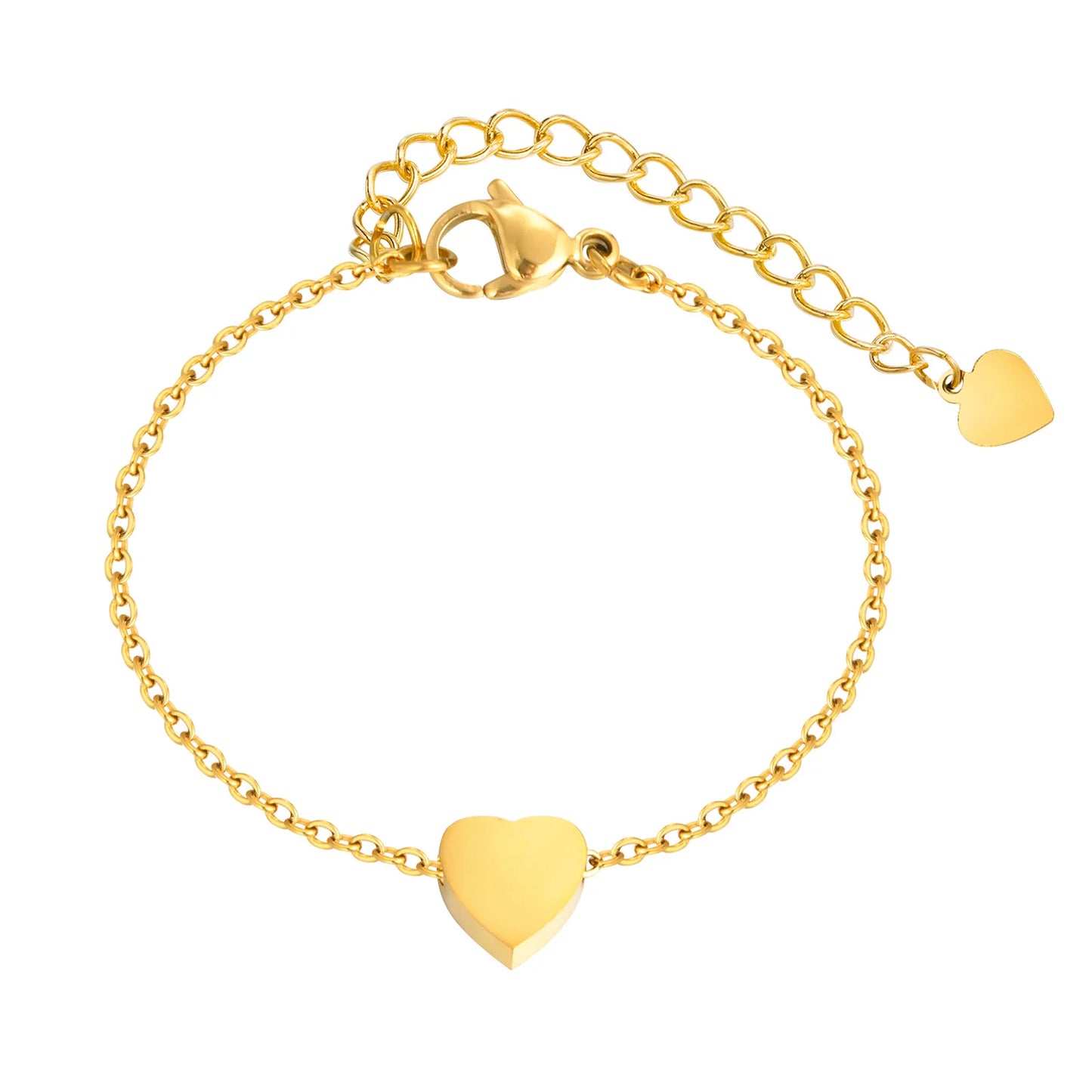 Tiny Heart Charm Anklets for Girls