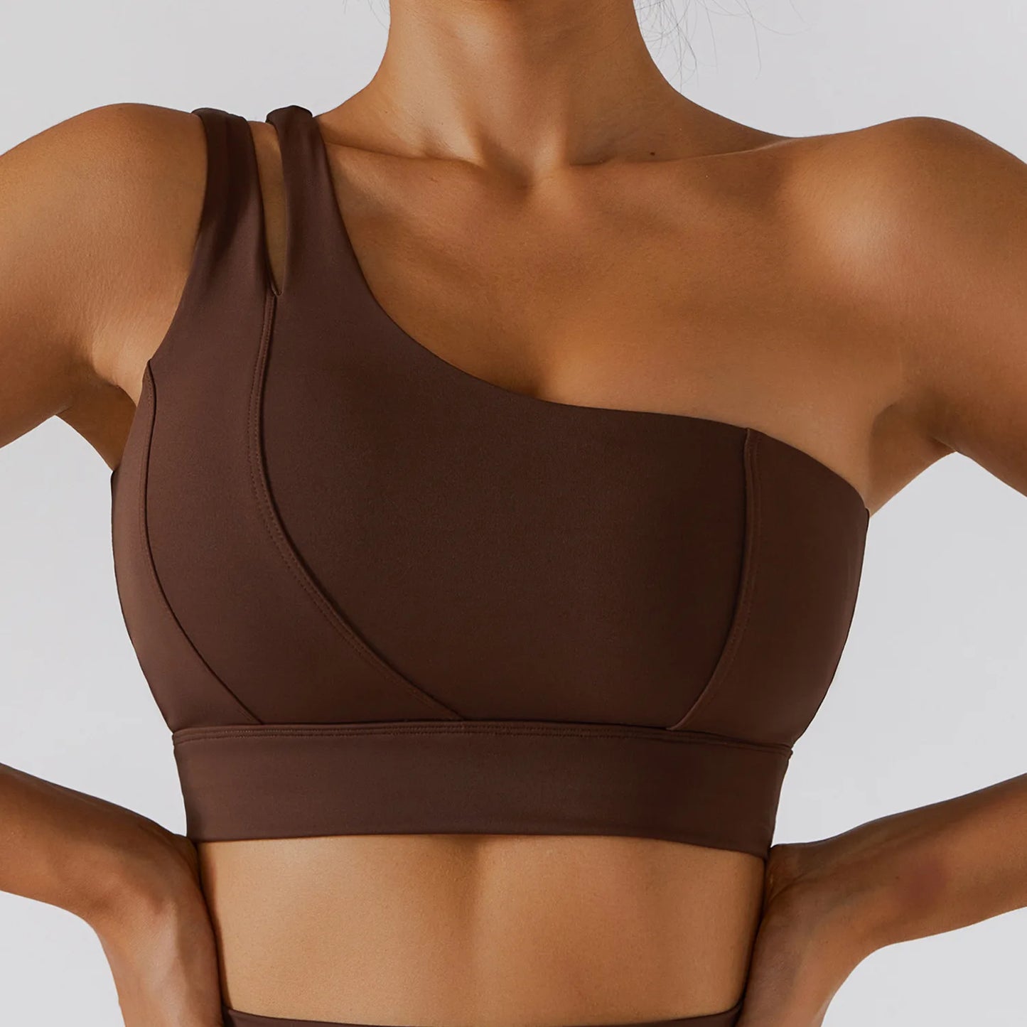 Sexy Women's Sports One Shoulder Bra