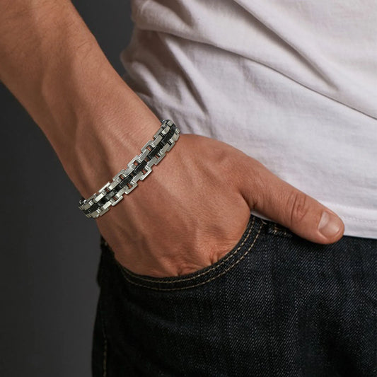 Ares Strap Chain Bracelet for Men Stainless Steel