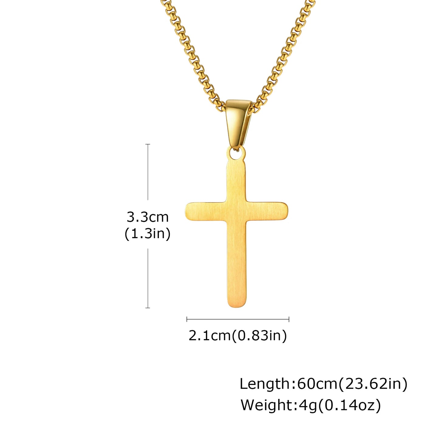 Baby Cross  Necklace For Boys Girls Stainless Steel