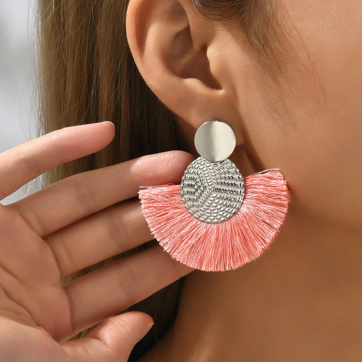 Rita Bohemian Big Tassel Dangle Fringe Female Earrings