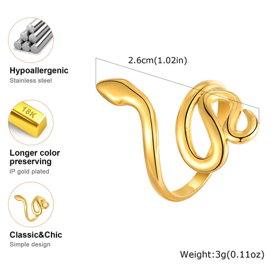 Cleopatra Snake Ring