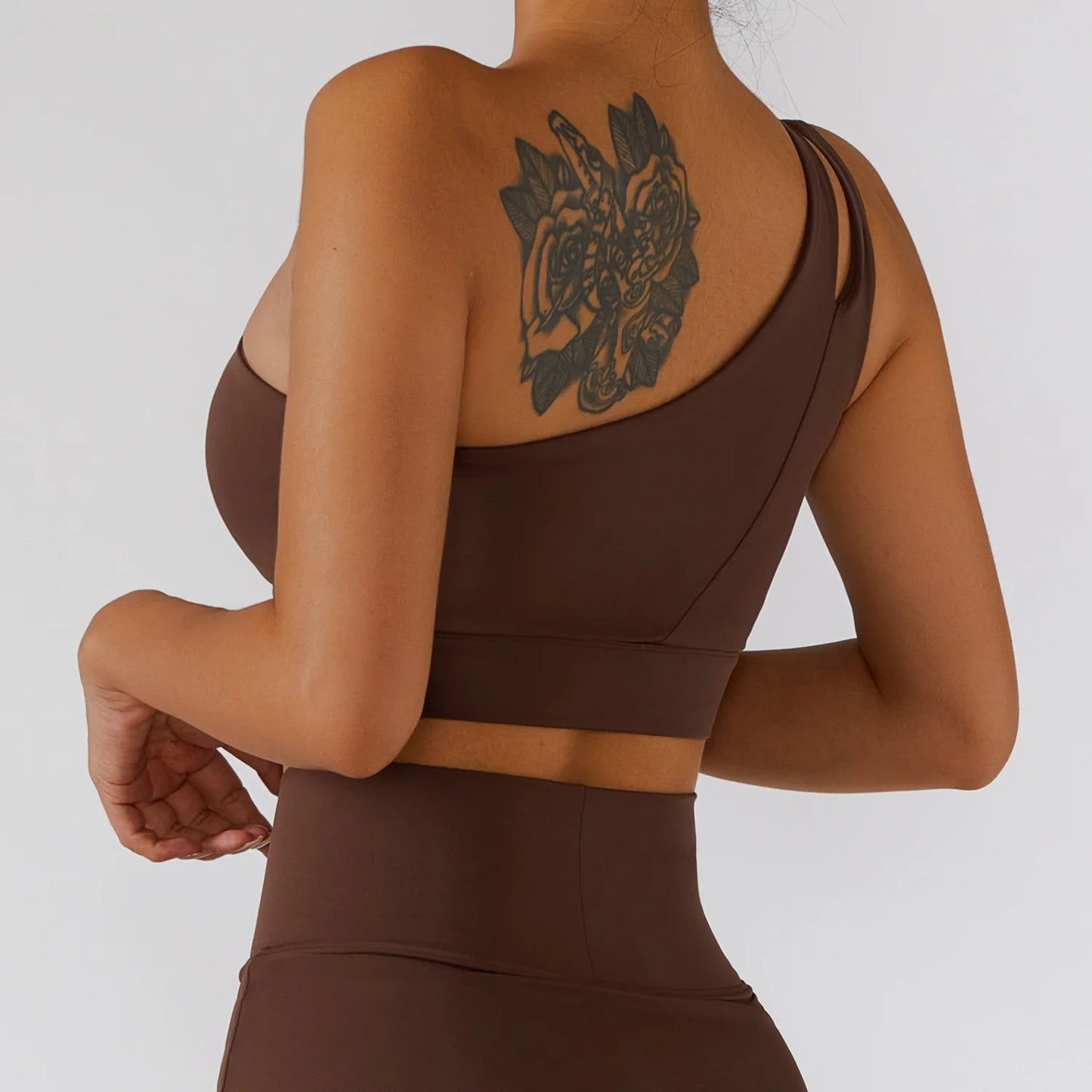 Sexy Women's Sports One Shoulder Bra