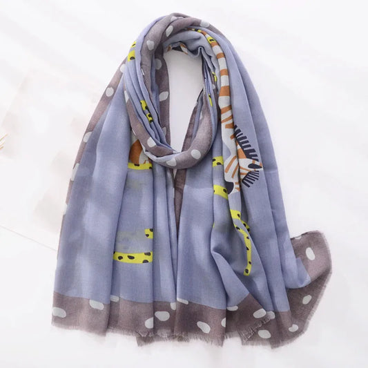 Luxury Scarf Play in Purple