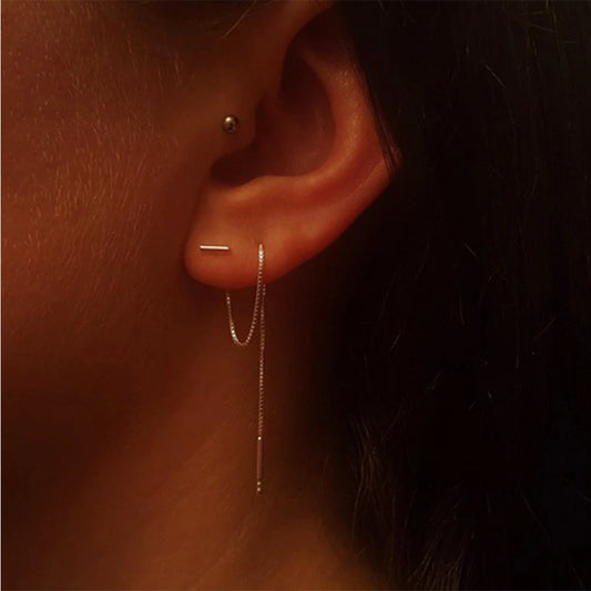 Chrysalis Chain Statement Earrings