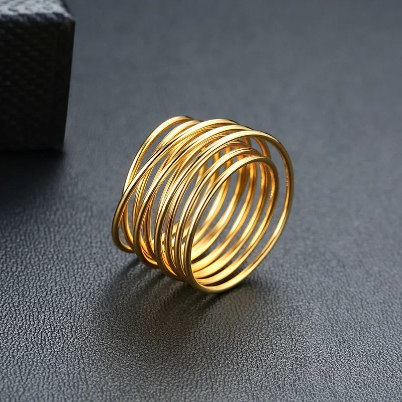 Iris Stainless Steel Wire Ring