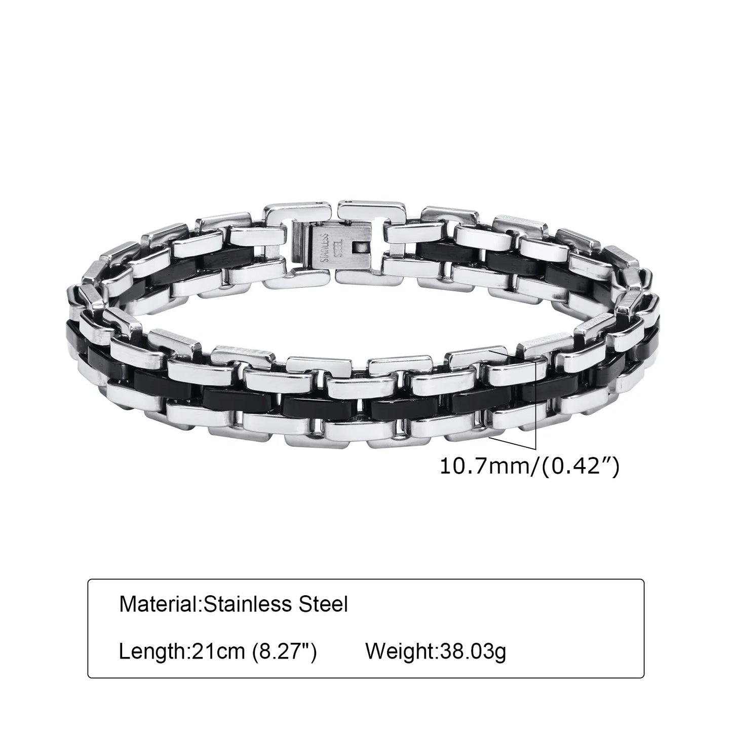 Ares Strap Chain Bracelet for Men Stainless Steel