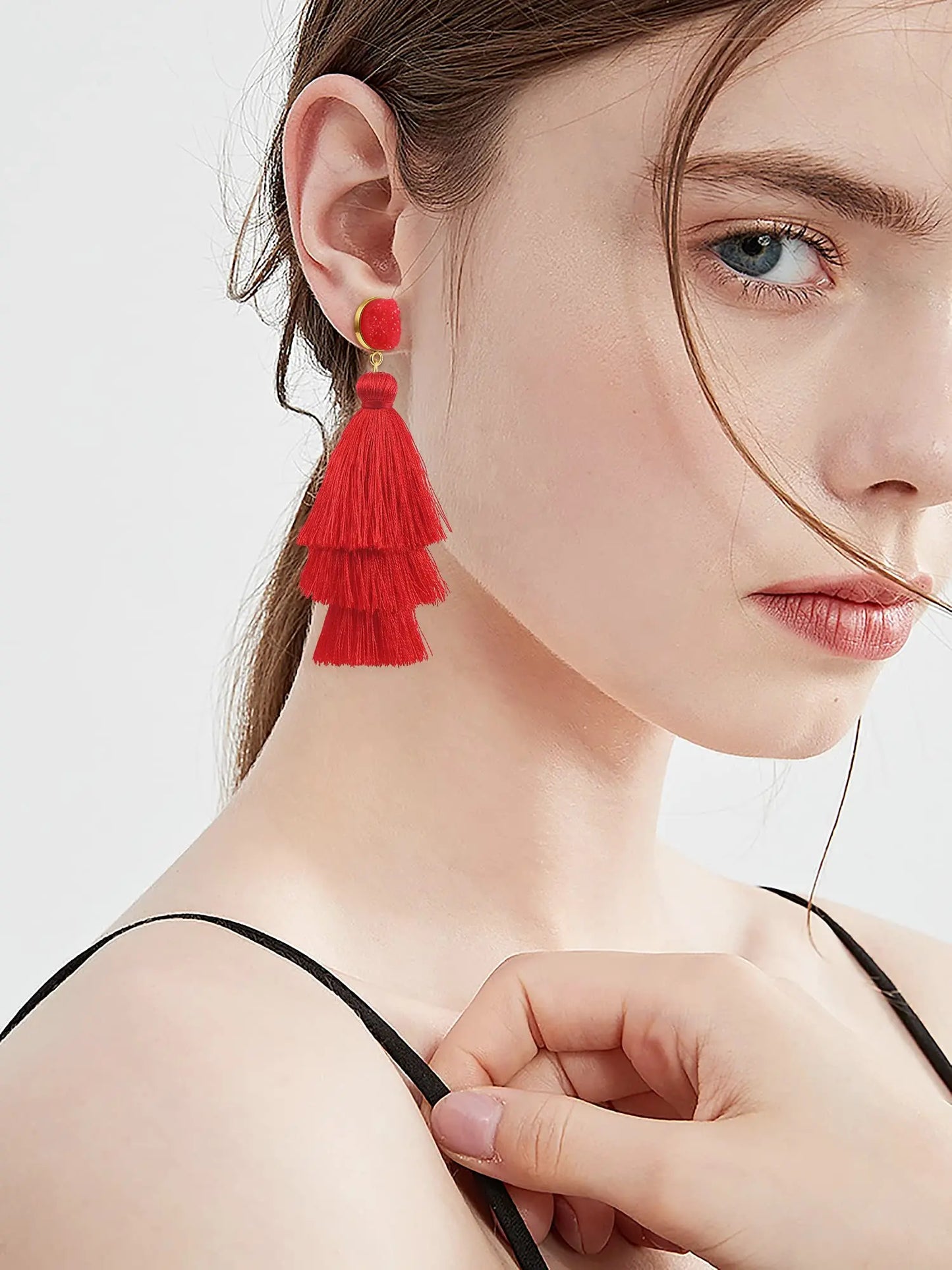 Dancing Lady Tassel Earrings