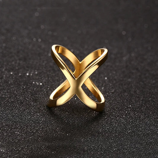 Xenia Geometric Finger Statement Ring