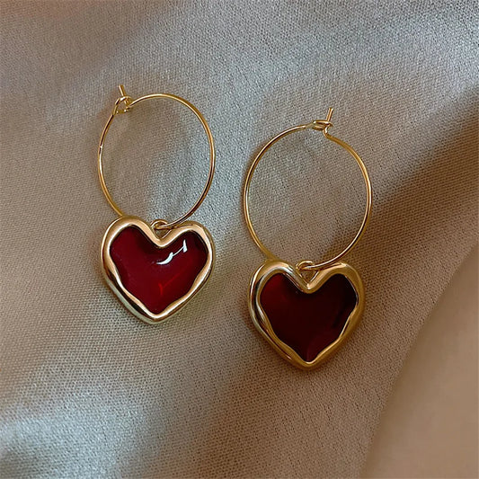 Vintage Love Heart Earrings