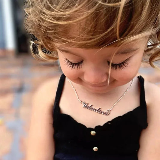 Custom Name Necklaces for Girls and Boys, Stainless Steel