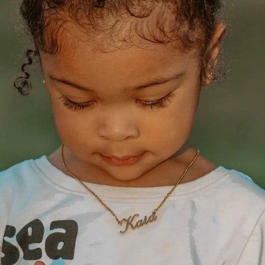 Custom Name Necklaces for Girls and Boys, Stainless Steel