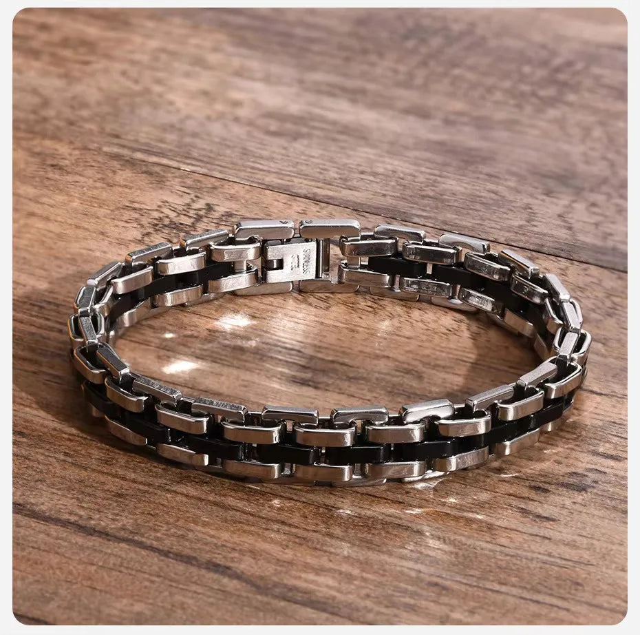 Ares Strap Chain Bracelet for Men Stainless Steel