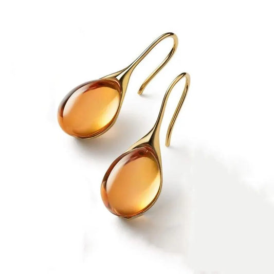 Cat's Eye Stones Colourful Fashion Earrings