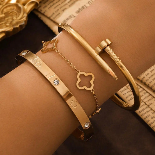 Lucky clover bracelet sets
