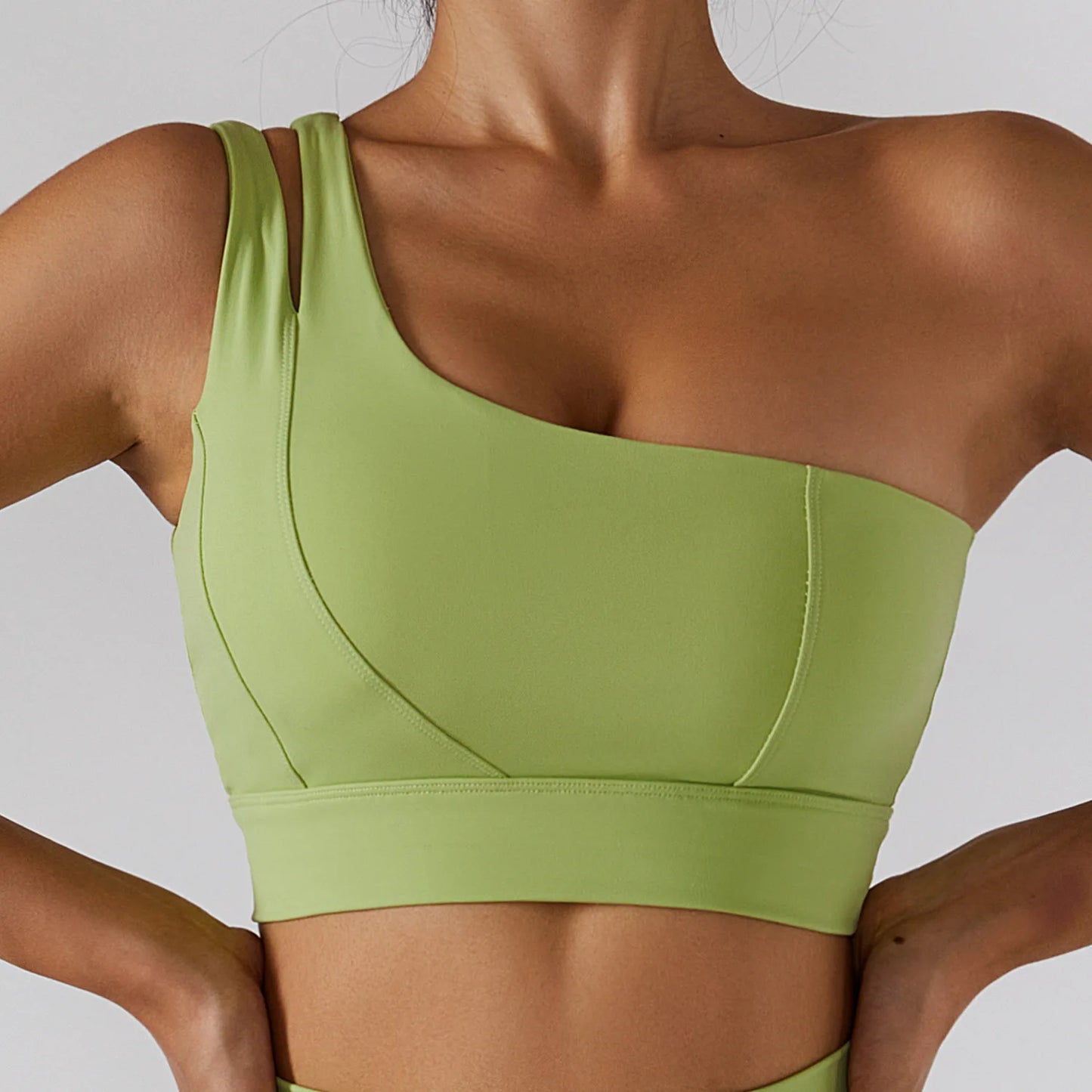 Sexy Women's Sports One Shoulder Bra