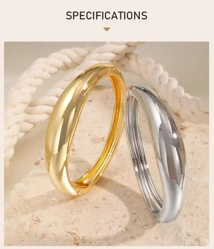 Open Spring Bangle Bracelet