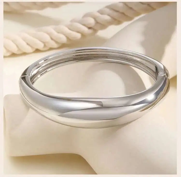 Open Spring Bangle Bracelet
